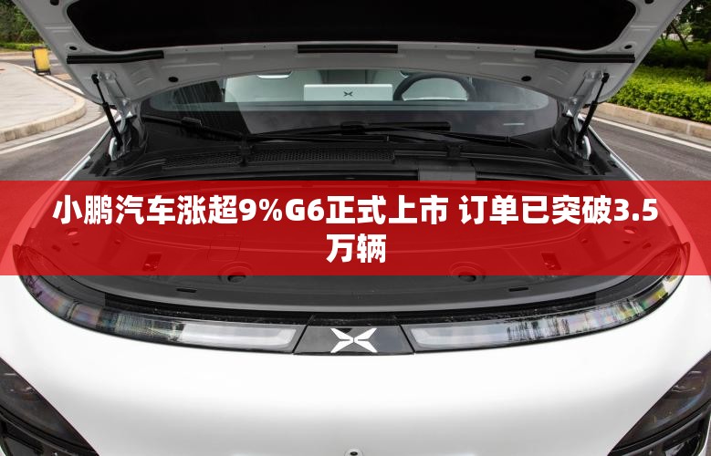 小鹏汽车涨超9%G6正式上市 订单已突破3.5万辆