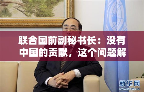 联合国前副秘书长：没有中国的贡献，这个问题解决不了