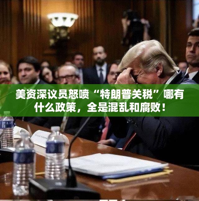 美资深议员怒喷“特朗普关税”哪有什么政策，全是混乱和腐败！