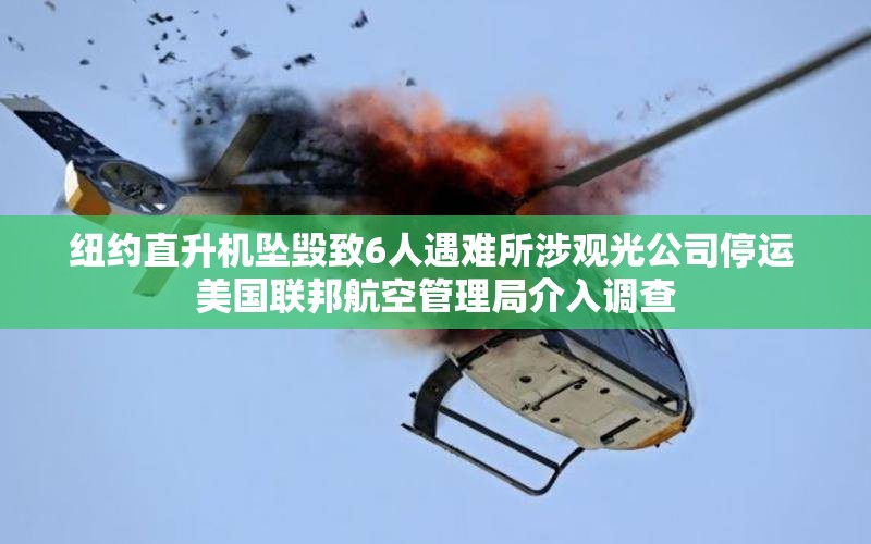纽约直升机坠毁致6人遇难所涉观光公司停运 美国联邦航空管理局介入调查