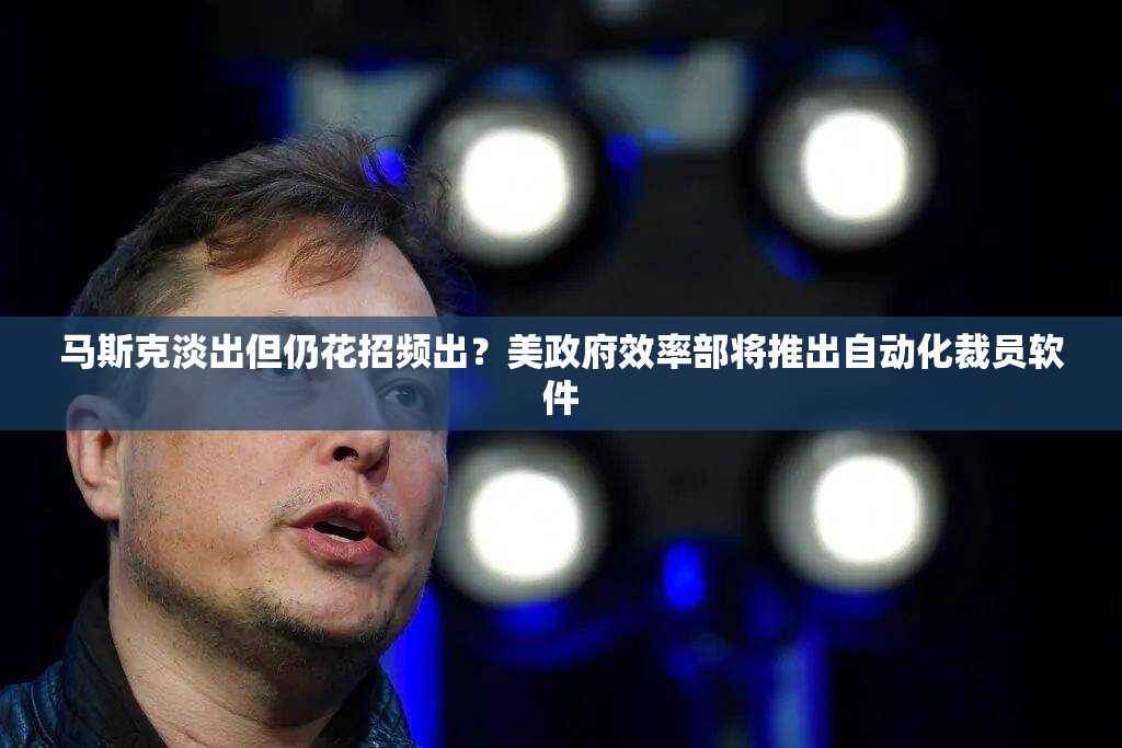 马斯克淡出但仍花招频出？美政府效率部将推出自动化裁员软件